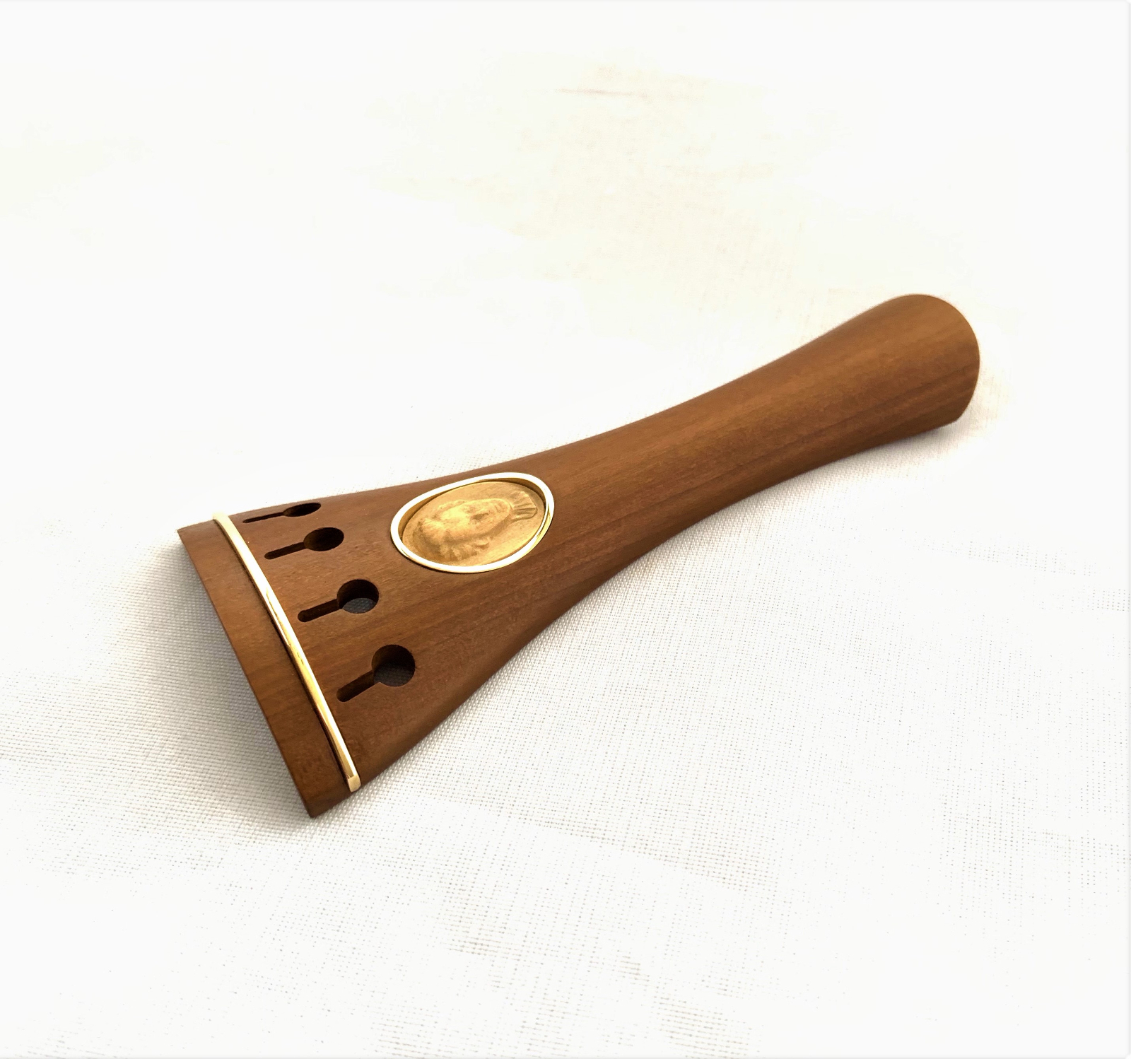 Saitenhalter Buchsbaum 4/4 Violne mit Goldreifchen